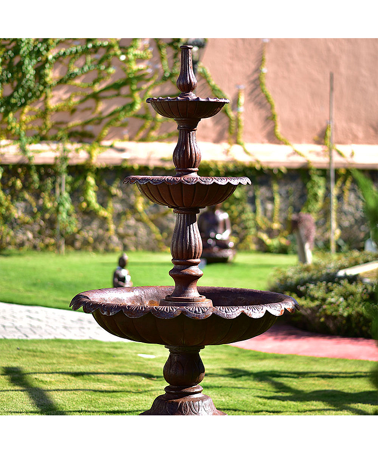 imagem do produto Chafariz de Ferro Fundido 3 Pratos Quinta DellArte 230cm - FF154