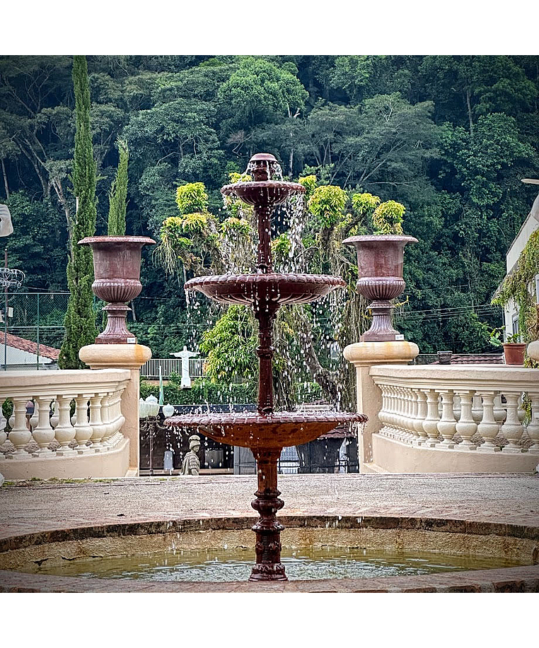 imagem do produto Chafariz de Ferro Fundido para Lago 3 Bacias 140cm - FF019 Design Cl�ssico para Jardins