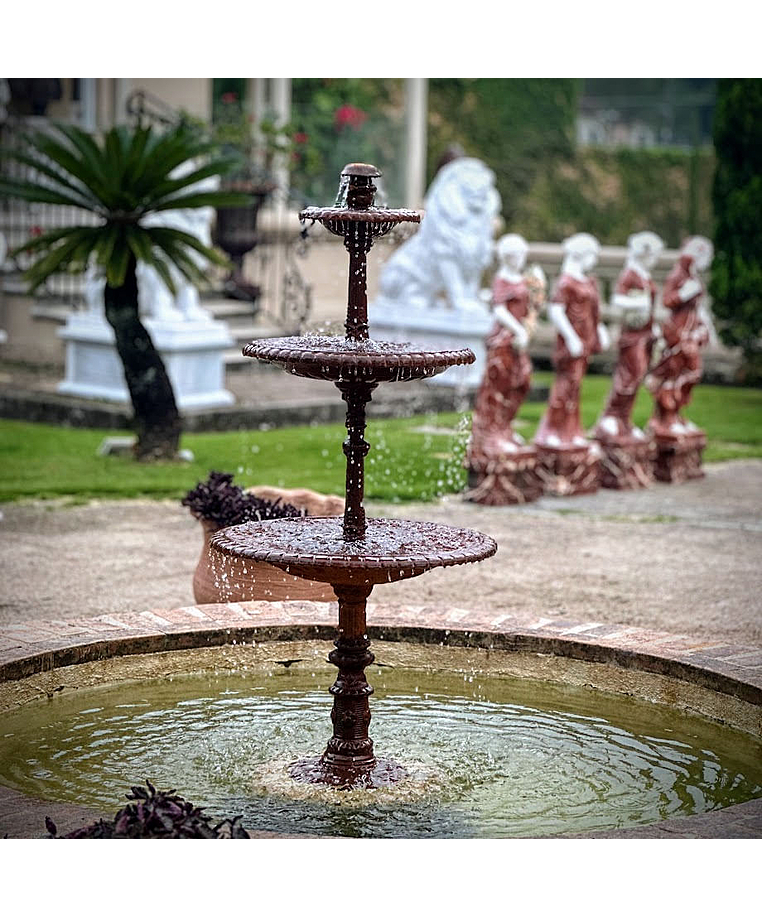 imagem do produto Chafariz de Ferro Fundido para Lago 3 Bacias 140cm - FF019 Design Cl�ssico para Jardins