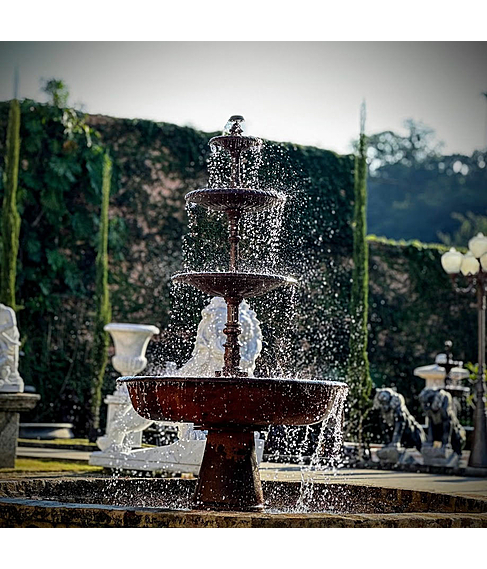 imagem de Chafariz de ferro para Jardins 4 Bacias 210cm - FF040