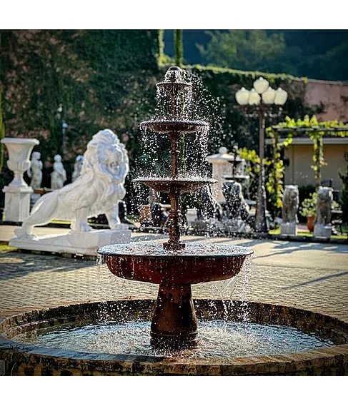 imagem de Chafariz de ferro para Jardins 4 Bacias 210cm - FF040