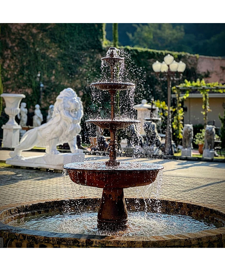 imagem do produto Chafariz de ferro para Jardins 4 Bacias 210cm - FF040