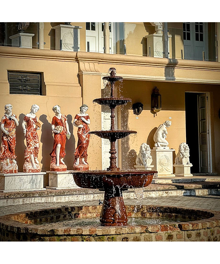 imagem do produto Chafariz de ferro para Jardins 4 Bacias 210cm - FF040