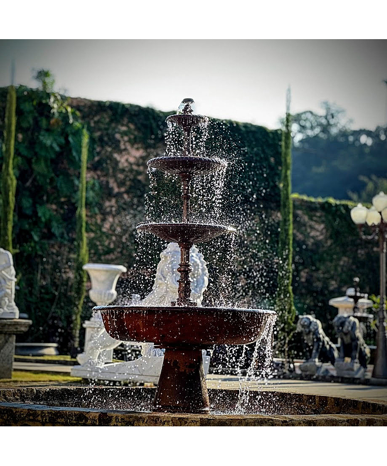 imagem do produto Chafariz de ferro para Jardins 4 Bacias 210cm - FF040