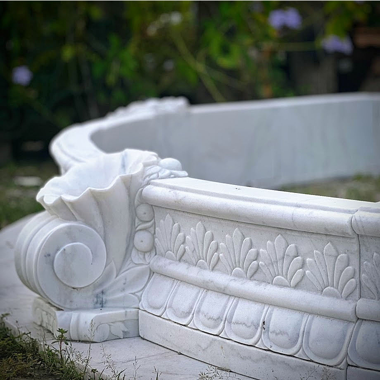 imagem do produto Chafariz de M�rmore 3 Pratos Gigante com Lago 310cm - FMP375