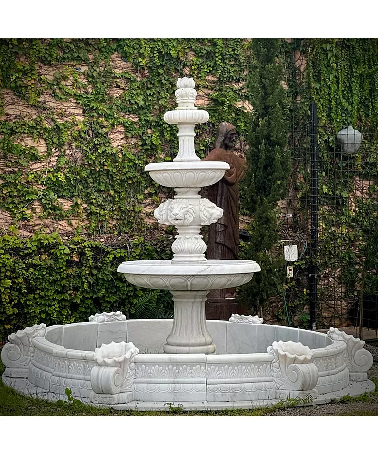 imagem de Chafariz de Mármore Eleganza 240cm FMP234 | Alto Padrão em São Paulo