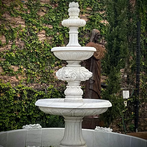 imagem de Chafariz de Mármore Eleganza 240cm - FMP234 Alto Padrão em São Paulo