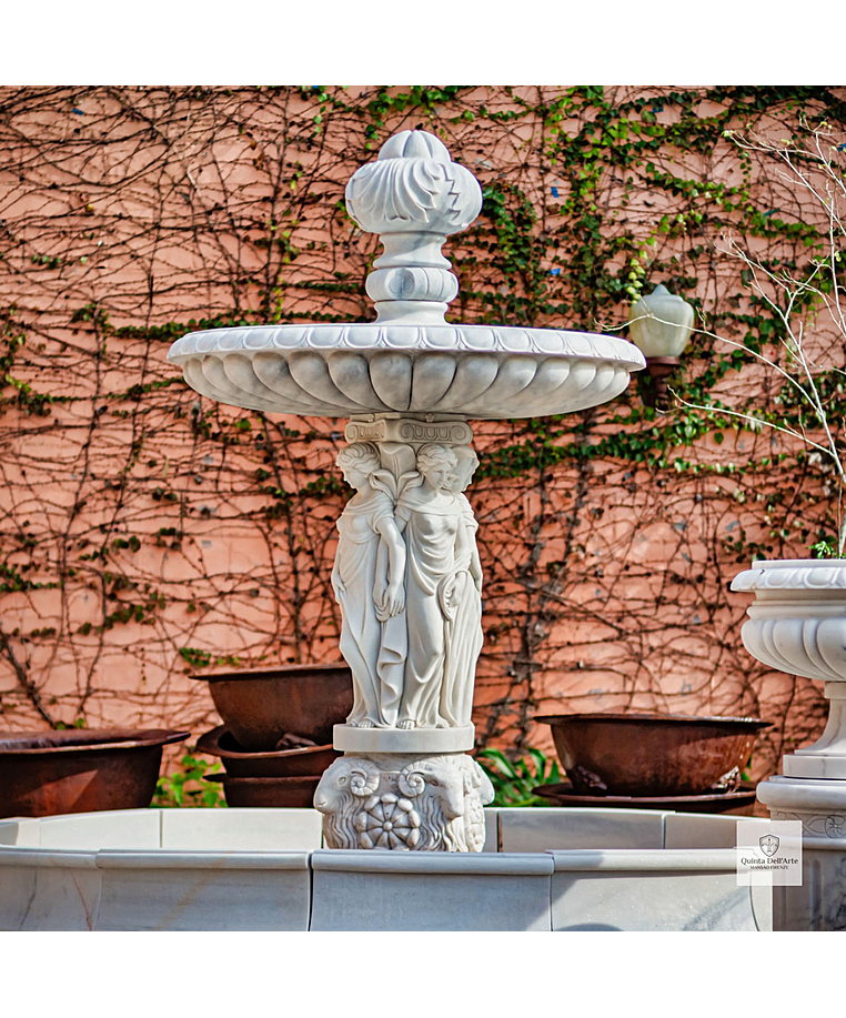 imagem do produto Chafariz de Marmore Escultura com Lago 200cm - FMP192 Alto Padr�o