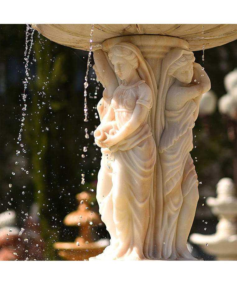 imagem do produto Chafariz de M�rmore Fontana Belle �poque 320cm - FMP363 Design Cl�ssico para Jardins