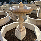 imagem do produto Chafariz de Marmore Granada 1 Prato com Lago 120cm - FMP226 Destaque no Jardim