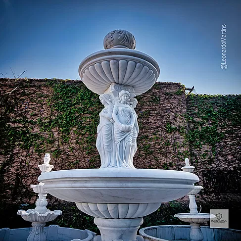 imagem de Chafariz de Mármore Monumental Quatro Estações com Lago 350cm - FMP350 Design Clássico