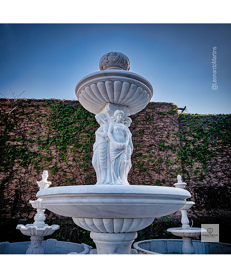 imagem do produto Chafariz de M�rmore Monumental Quatro Esta��es com Lago 350cm  - FMP350