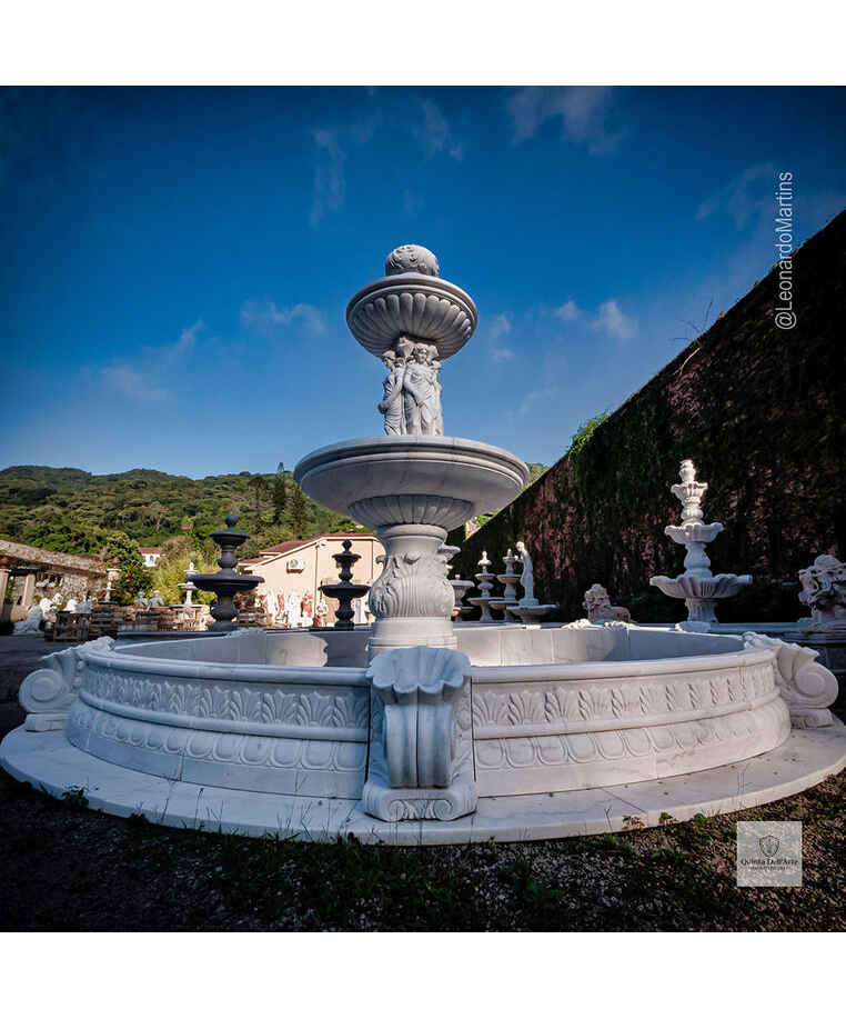 imagem do produto Chafariz de M�rmore Monumental Quatro Esta��es com Lago 350cm  - FMP350