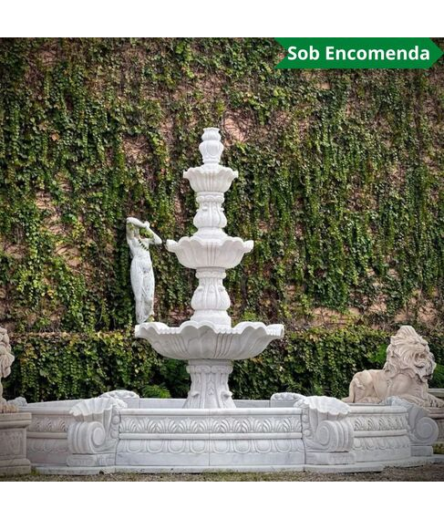 imagem de Chafariz Domus Mrmore Branco 200cm - FMP392