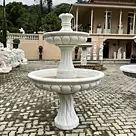imagem do produto Chafariz Elegante em M�rmore Branco para Jardins Cl�ssicos - FMP222