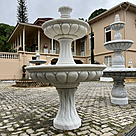 imagem do produto Chafariz Elegante em M�rmore Branco para Jardins Cl�ssicos - FMP222