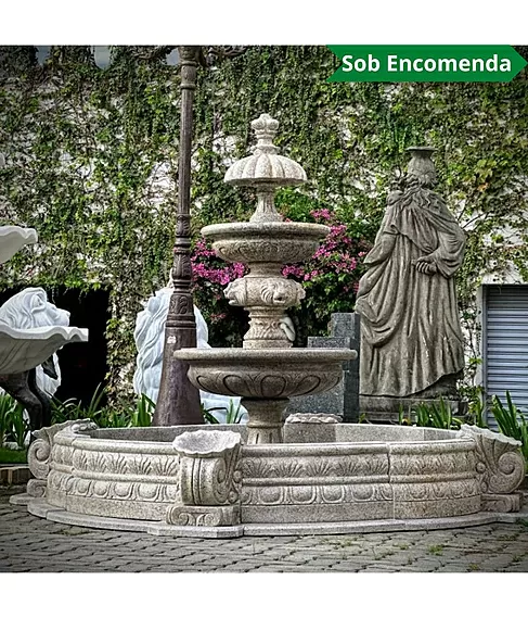 imagem de Chafariz Eleganza Granito com Lago 180cm - FMP378