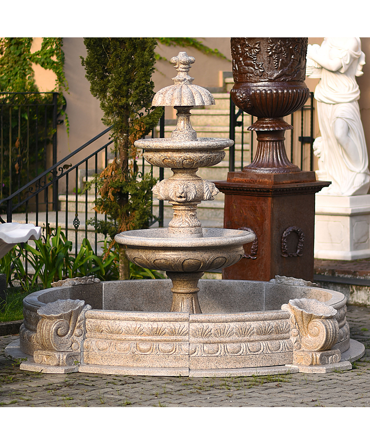 imagem do produto Chafariz Eleganza Granito com Lago 180cm - FMP378