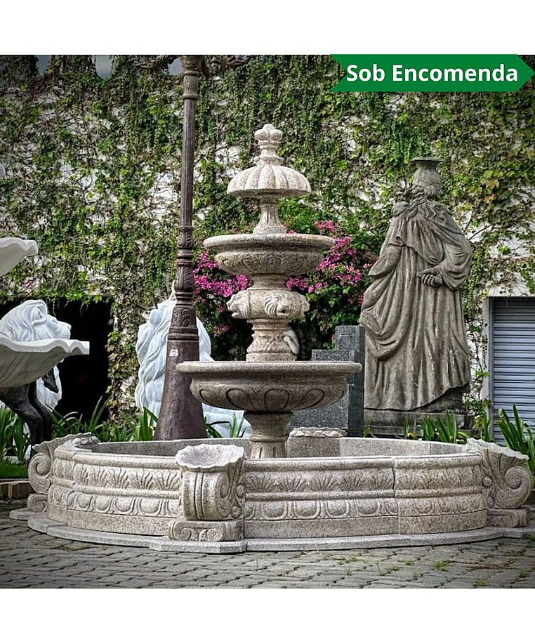 imagem do produto Chafariz Eleganza Granito com Lago 180cm - FMP378