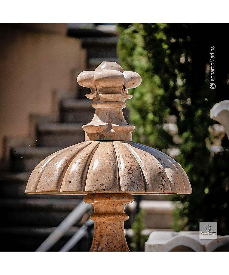 imagem do produto Chafariz Eleganza M�rmore Amarelo com Lago 180cm - FMP377 Paisagismo Cl�ssico