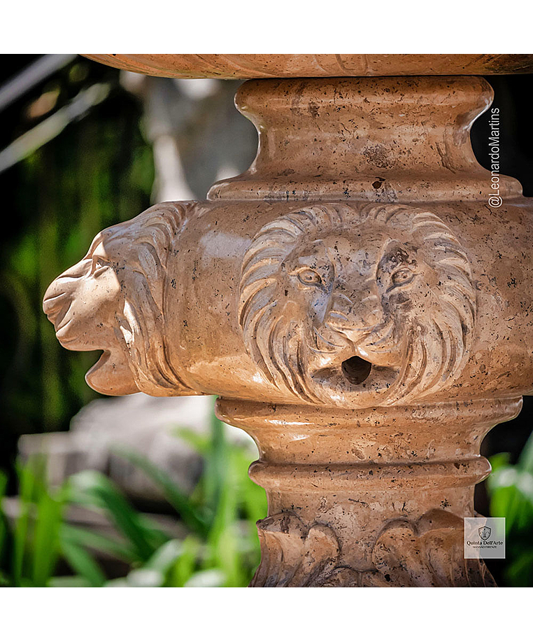 imagem do produto Chafariz Eleganza M�rmore Amarelo com Lago 180cm - FMP377 Paisagismo Cl�ssico