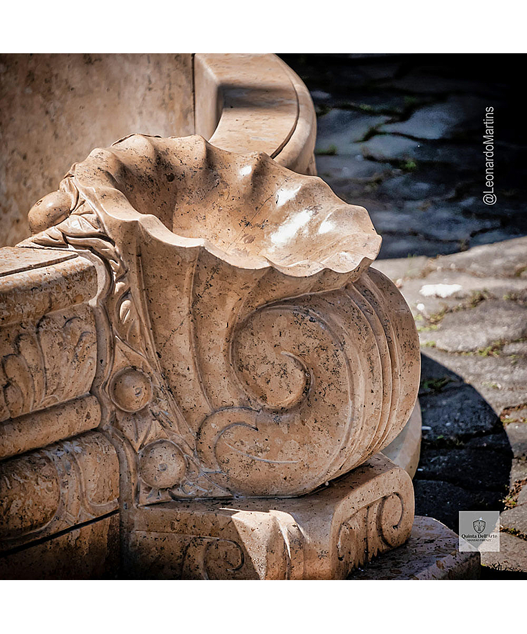 imagem do produto Chafariz Eleganza M�rmore Amarelo com Lago 180cm - FMP377 Paisagismo Cl�ssico