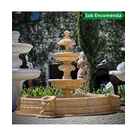 imagem do produto Chafariz Eleganza M�rmore Amarelo com Lago 180cm - FMP377 Paisagismo Cl�ssico