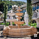 imagem do produto Chafariz Eleganza M�rmore Amarelo com Lago 180cm - FMP377 Paisagismo Cl�ssico