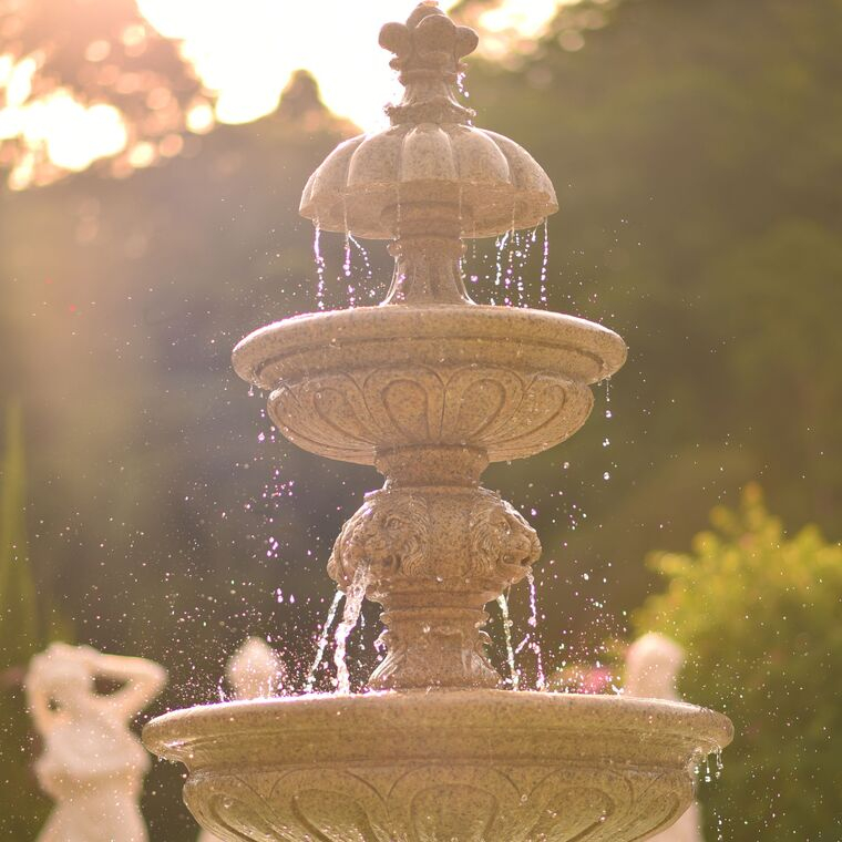 imagem do produto Chafariz Eleganza M�rmore Granito com Lago 180cm - FMP378 Design Cl�ssico para Jardins