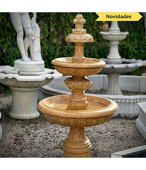 imagem de Chafariz em Mrmore Amarelo 165cm - FMP388