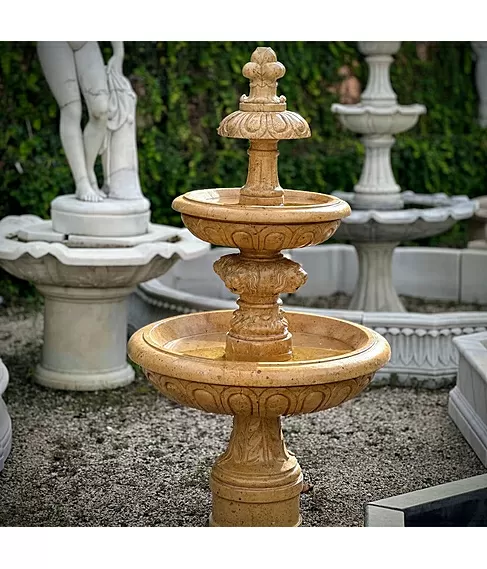 imagem de Chafariz em Mármore Amarelo 165cm - FMP388