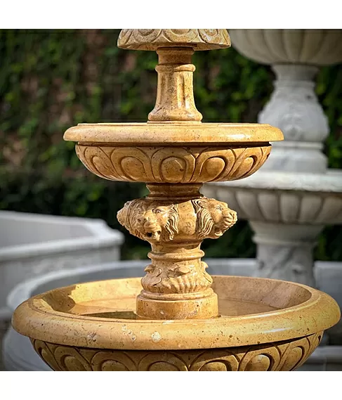 imagem de Chafariz em Mármore Amarelo 165cm - FMP388