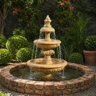 imagem do produto Chafariz em M�rmore Amarelo 165cm - FMP388 Design Cl�ssico para Jardins