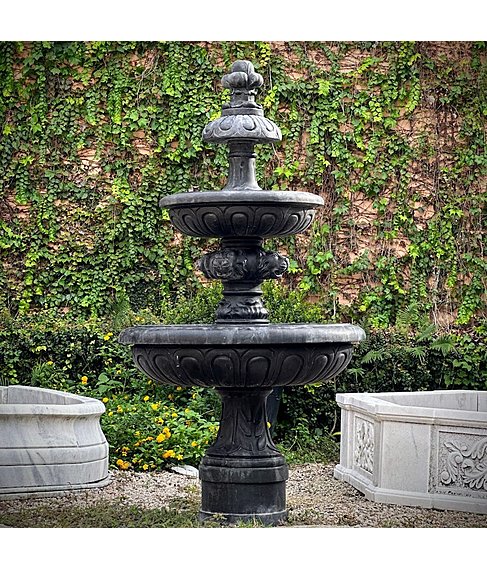 imagem de Chafariz em Mrmore Preto 165cm - FMP238