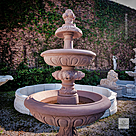 imagem do produto Chafariz em M�rmore Rosso 165cm - FMP387 Beleza e Harmonia no Jardim