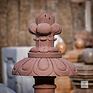imagem do produto Chafariz em M�rmore Rosso 165cm - FMP387 Beleza e Harmonia no Jardim