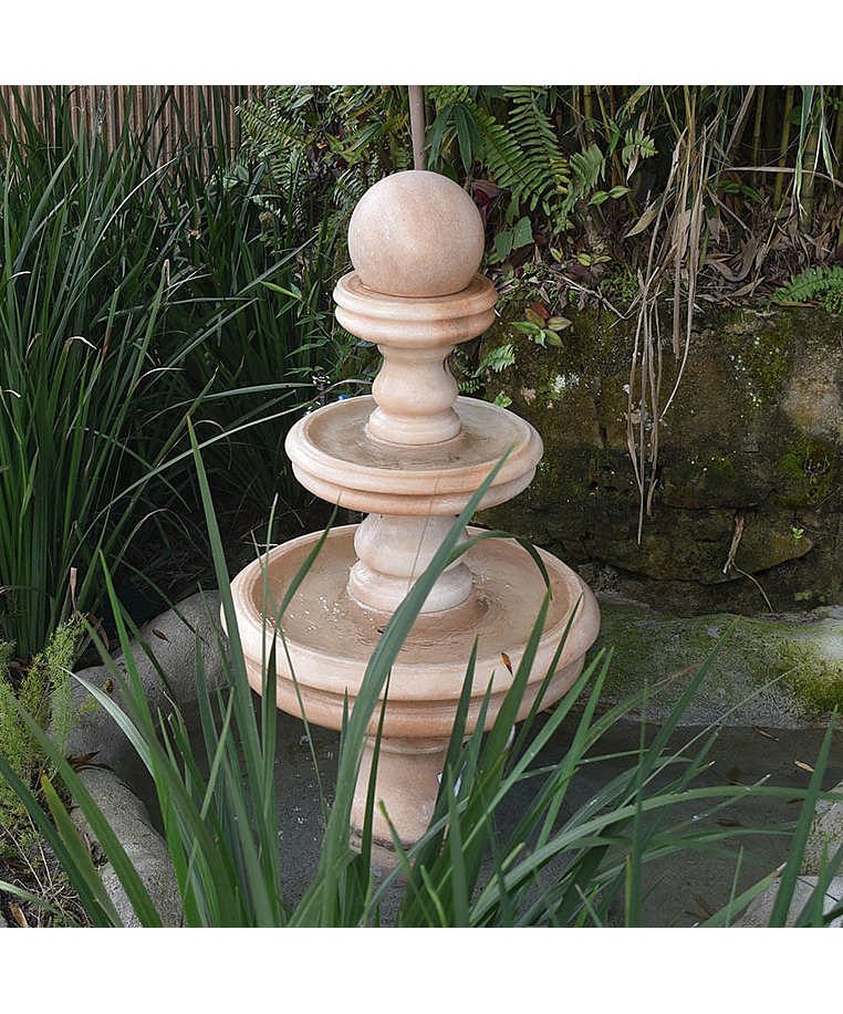 imagem do produto Chafariz Esfera Rosa em M�rmore 120cm - FMP138 Design Cl�ssico