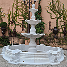 imagem do produto Chafariz Grande 3 Pratos M�rmore Branco 250cm - FMP198A Paisagismo Cl�ssico