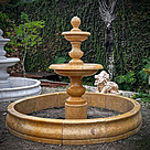 imagem do produto Chafariz Moderno 2 Pratos em M�rmore Amarelo 210cm - FMP382 
