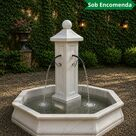 imagem do produto Chafariz Moderno com Lago M em M�rmore 148cm - FMP167M Pe�a Decorativa para Jardins