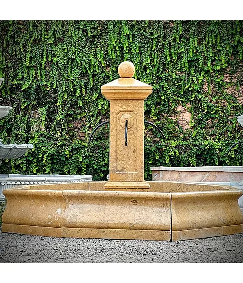 imagem de Chafariz Moderno em Mármore Marrom 148cm - FMP067