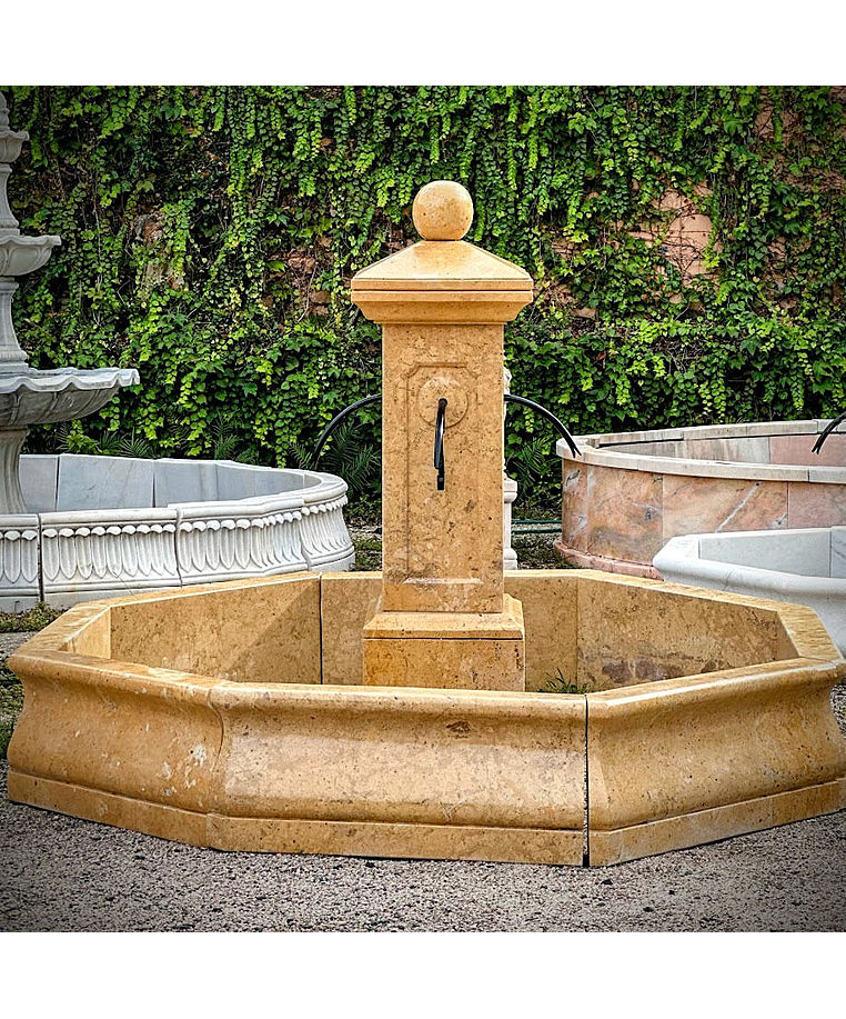 imagem do produto Chafariz Moderno em M�rmore Marrom 148cm - FMP067 Eleg�ncia e Sofistica��o