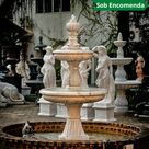 imagem do produto Chafariz Ornamental Cl�ssico M�rmore Branco 240cm - FMP244