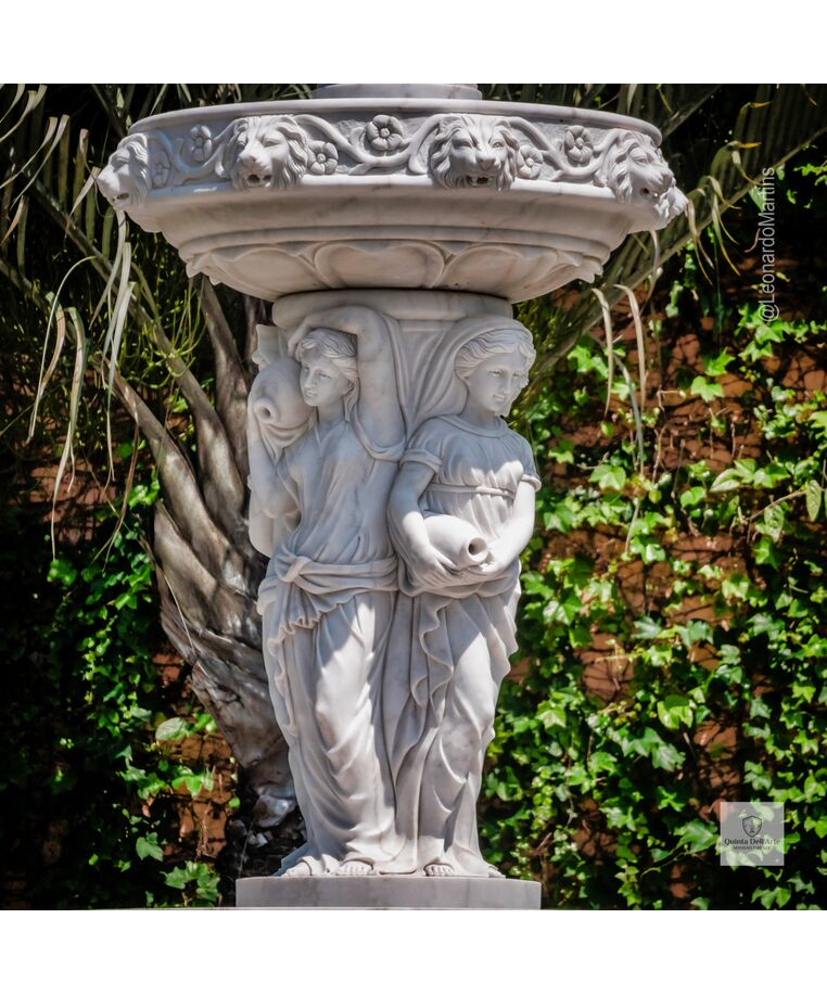 imagem do produto Chafariz Palatino em M�rmore Branco 500cm - FMP394 Luxo Monumental para Jardins