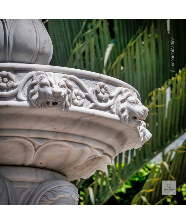 imagem do produto Chafariz Palatino em M�rmore Branco 500cm - FMP394 Luxo Monumental para Jardins