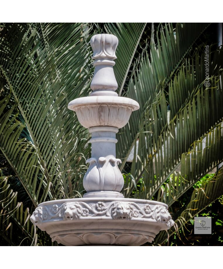 imagem do produto Chafariz Palatino em M�rmore Branco 500cm - FMP394 Luxo Monumental para Jardins