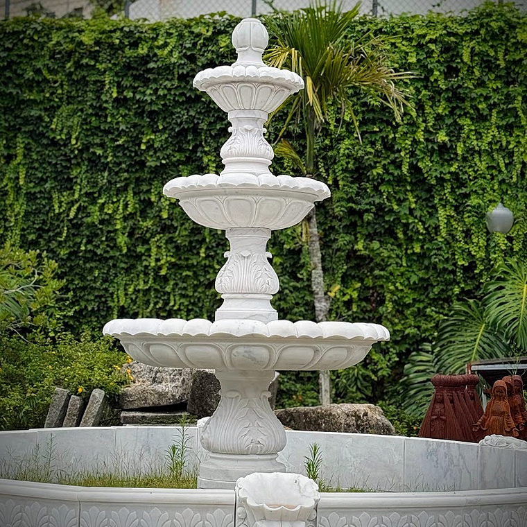 imagem do produto Chafariz Palazzo em M�rmore 300cm - FMP421 Luxo Cl�ssico para Jardins e Projetos 