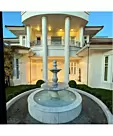 imagem do produto Chafariz para jardim 2 Pratos em M�rmore Branco - FMP185 Design Europeu