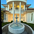 imagem do produto Chafariz para jardim 2 Pratos em M�rmore Branco - FMP185 Design Europeu