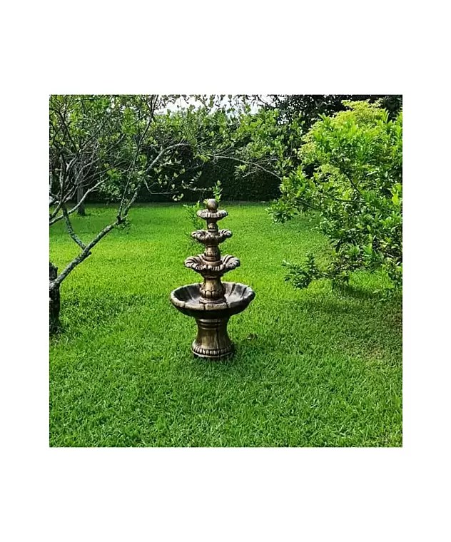 imagem do produto Chafariz para Jardim 4 Pratos 135cm - FC012BP Paisagismo Sofisticado